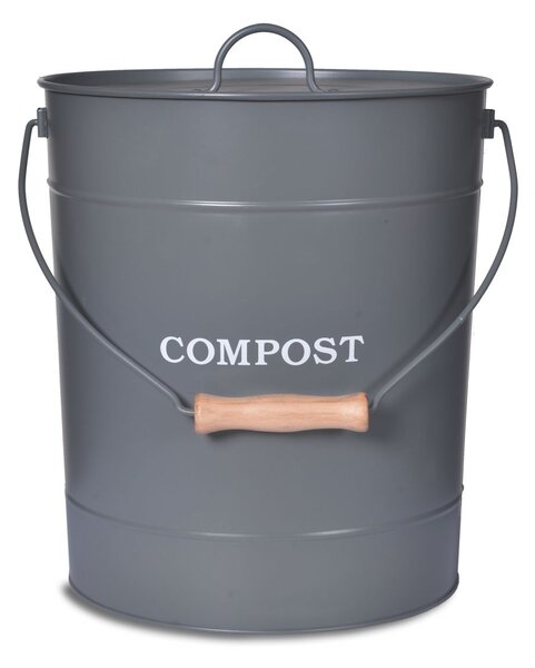 Kyblík na kompost Charcoal 10 l