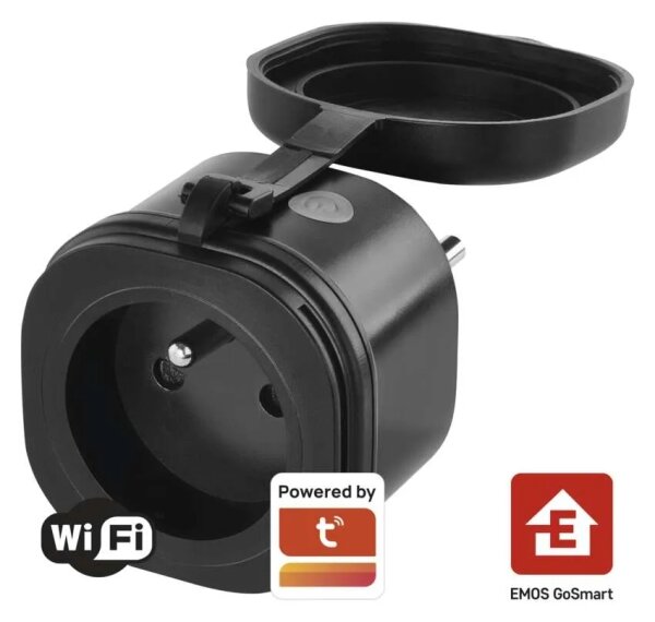 Chytrá venkovní zásuvka GoSmart 3680W/230V/16A Wi-Fi Tuya IP44