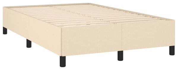 Box spring postel s matrací krémová 120x190 cm textil 3269688