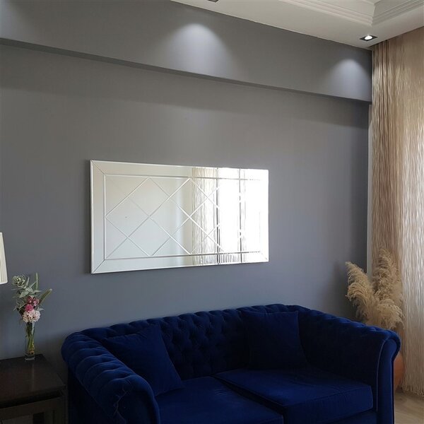 Zrcadlo Silvery V (Stříbrná). Akce -25%
