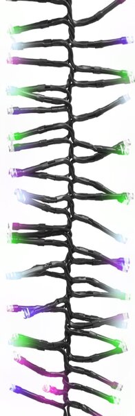 Světelný LED řetěz trs s 1 000 LED pastelový barevný PVC