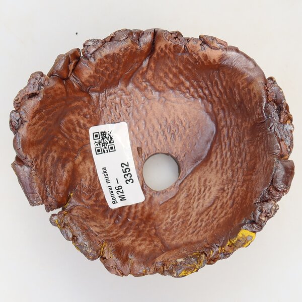 E-bonsai Keramická Skořápka 11,5 x 11 x 6 cm žlutá