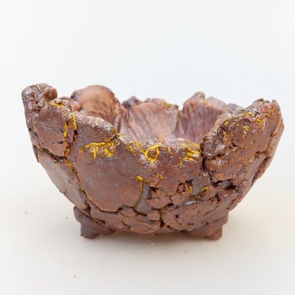 E-bonsai Keramická Skořápka 11 x 11 x 7 cm žlutá