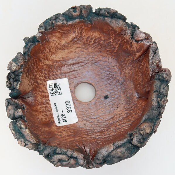 E-bonsai Keramická Skořápka 11,5 x 11,5 x 8 cm zelená