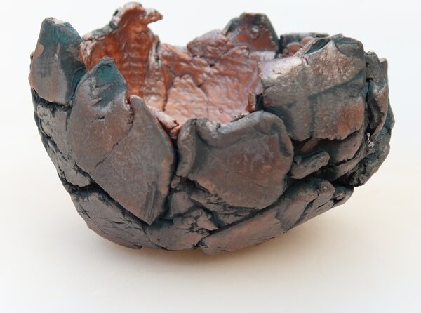 E-bonsai Keramická Skořápka 10,5 x 10,5 x 7 cm zelená