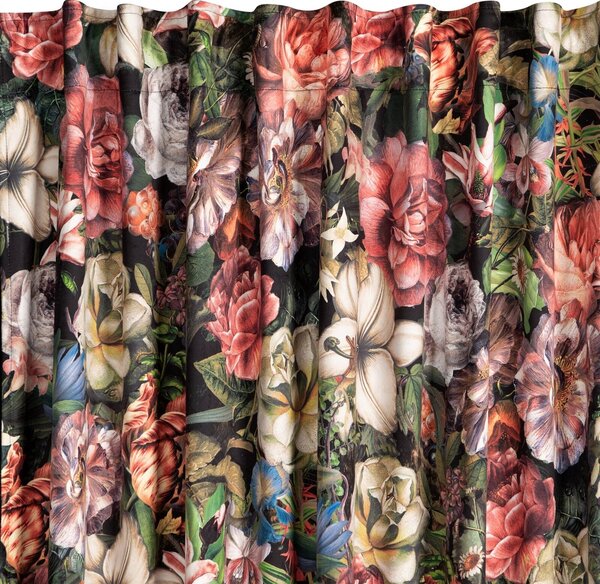 ZATEMŇOVACÍ ZÁVĚS NA PÁSCE PEONIA 140X270 CM VZOROVANÁ