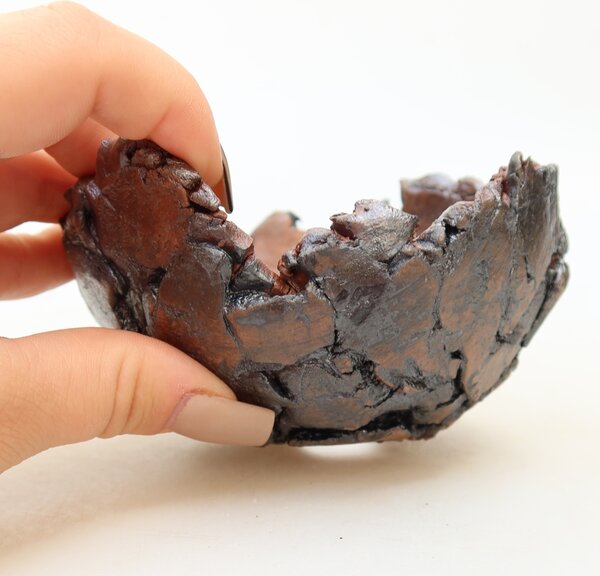 E-bonsai Keramická Skořápka 11 x 11 x 7 cm hnědá