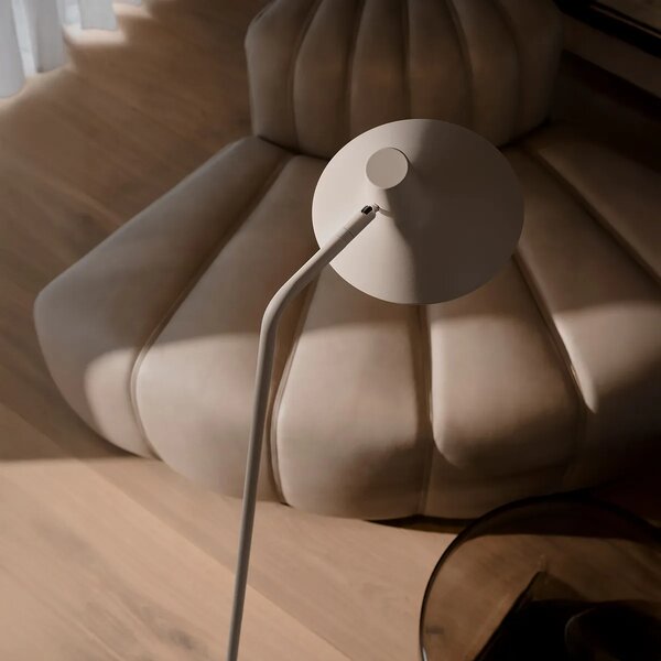 Stojací lampa Nordlux Darci Floor - písková, ø 23 cm