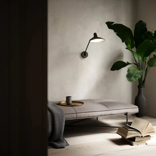 Nástěnná lampa Nordlux Darci Wall - písková, ø 22,5 cm