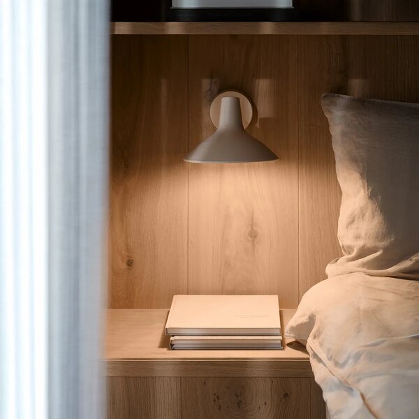 Nástěnná lampa Nordlux Darci Short - písková, ø 22,5 cm