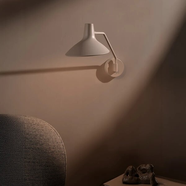 Nástěnná lampa Nordlux Darci Wall - písková, ø 22,5 cm