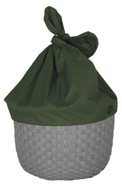 Kulatý košík Cover UP L s uzavíratelným vrškem Handed By (Barva- šedá/zelená, Pale Grey/Green)