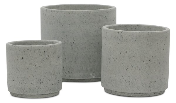 Obal/květináč beton šedý pr. 36 cm, v. 34 cm