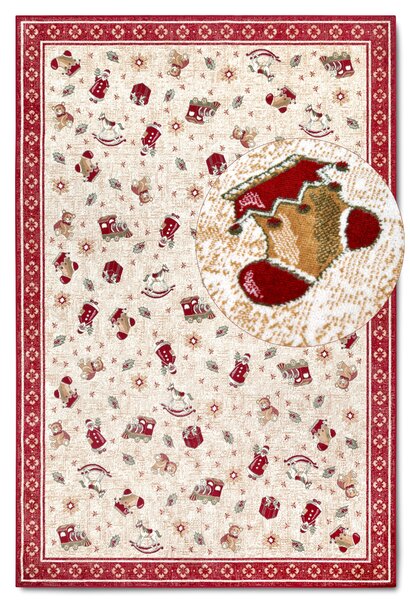 Villeroy & Boch Kusový koberec Toy's delight se střiženým vlasem 106217 Red, Multicolor, 160x230, červená, obývací pokoj
