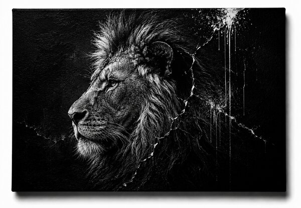 KRAFTHOUSE.EU Lion | 100% bavlna | Různé rozměry Velikost: 40 x 30 cm