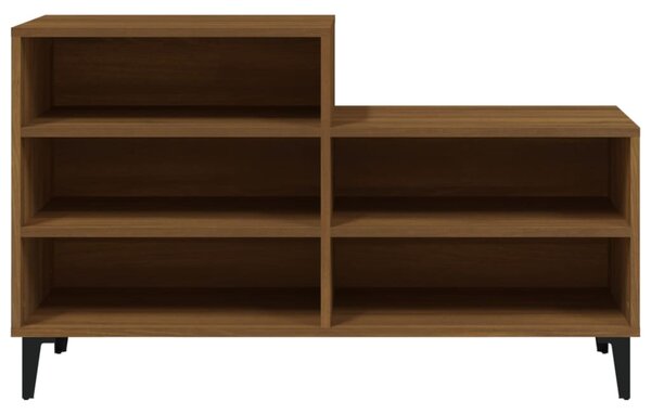 Botník hnědý dub 102x36x60 cm kompozitní dřevo