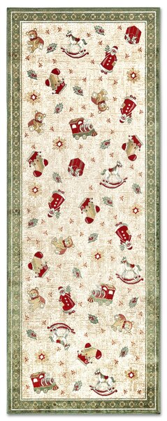 Villeroy & Boch, Běhoun Villeroy & Boch Toy's delight se střiženým vlasem 106218 Green, Multicolor, 80x200, zelená, obývací pokoj