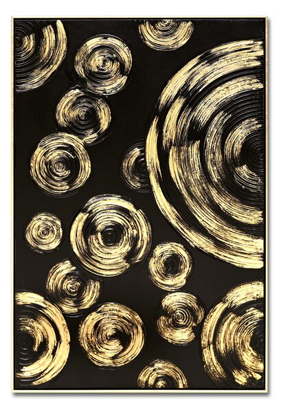 Obraz v rámu GOLDEN ECLIPSE B - ručně malovaný 62x92cm