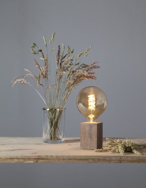 Dřevěná lampa Lys Brown