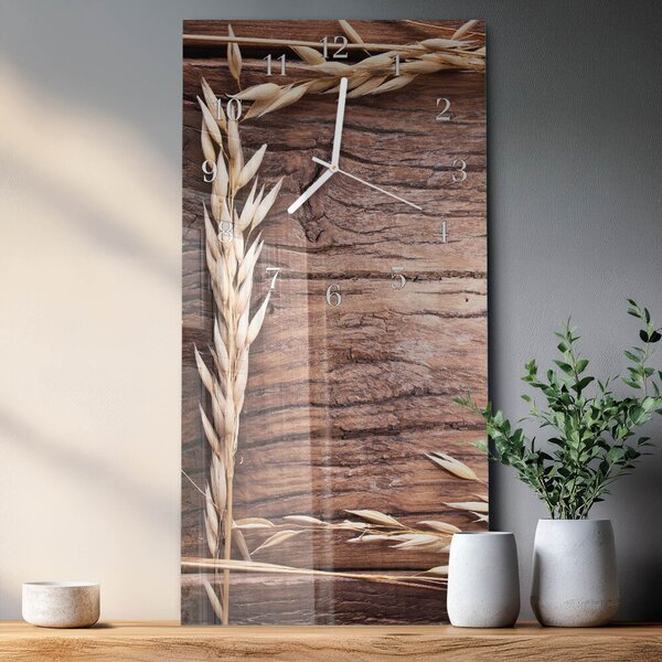 Skleněné hodiny vertikální Tabulka obilí zsppb-30x60-00082585