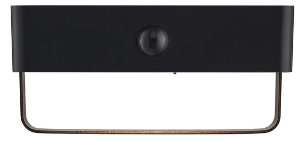 Nástěnné svítidlo Nordlux Saulio Solar - černá, š. 15,6 cm, v. 7,3 cm