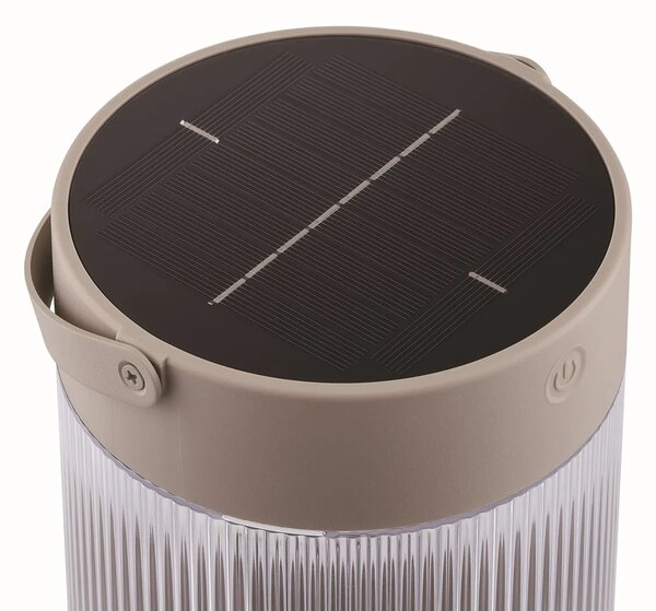 Přenosné svítidlo Nordlux Coupar Solar - písková, ø 14 cm, v. 22 cm