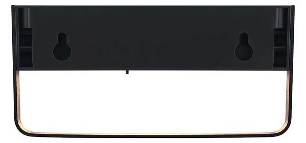 Nástěnné svítidlo Nordlux Saulio Solar - černá, š. 15,6 cm, v. 7,3 cm