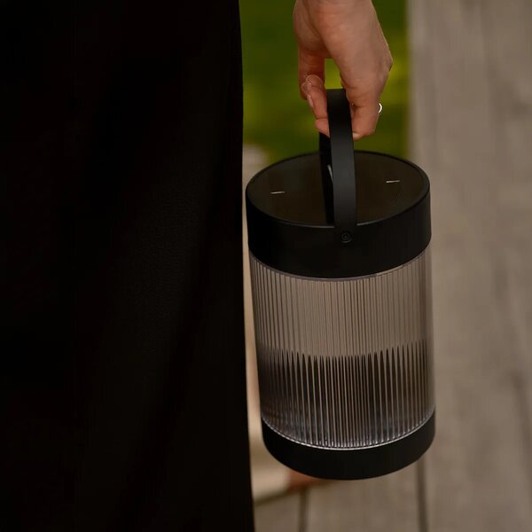 Přenosné svítidlo Nordlux Coupar Solar - písková, ø 14 cm, v. 22 cm