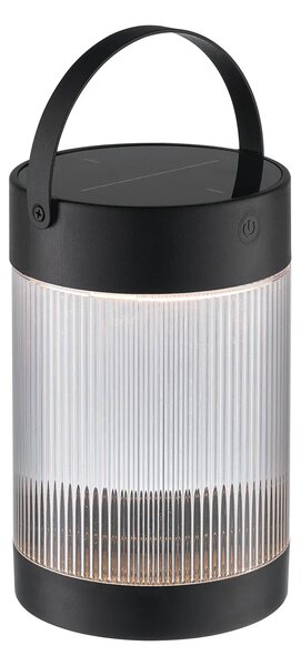 Přenosné svítidlo Nordlux Coupar Solar - černé, ø 14 cm, v. 22 cm