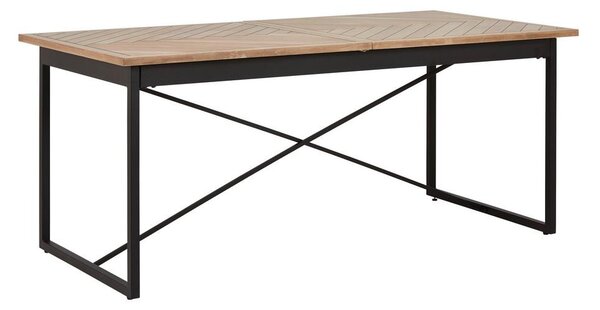 Výsuvný jídelní stůl CATALINA dyha dub/MDF 180-240 cm