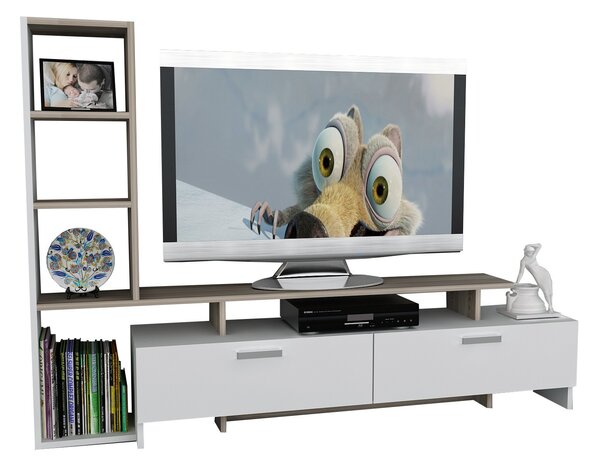 TV stolek/skříňka Simka (bílá + cordoba)