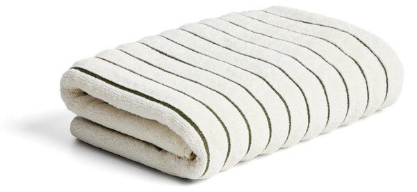 Zelená/béžová froté bavlněná osuška 70x140 cm Dorane – Kave Home
