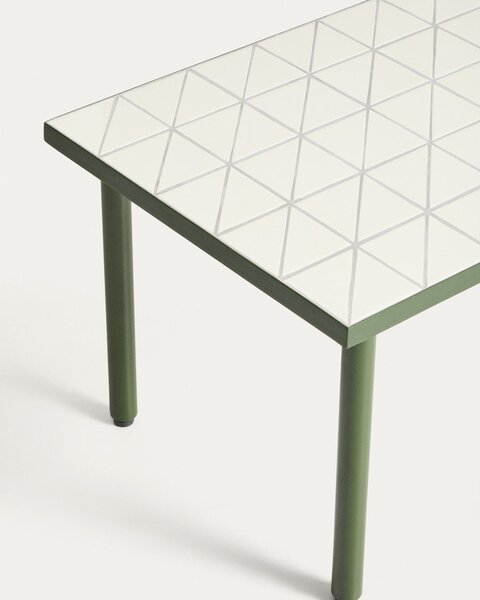 Zahradní stolek s keramickou deskou 51x81 cm Maurina – Kave Home