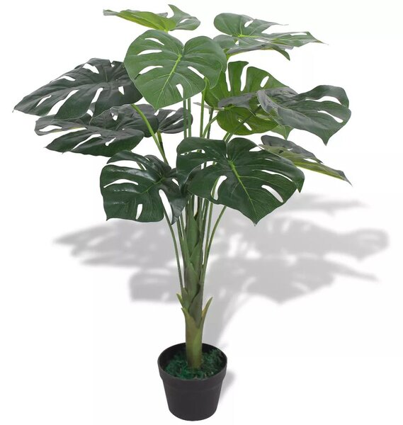 Umělá rostlina monstera s květináčem - 70 cm | zelený