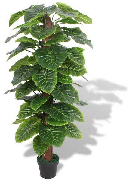 Umělá rostlina kolokázie s květináčem - 145 cm | zelená