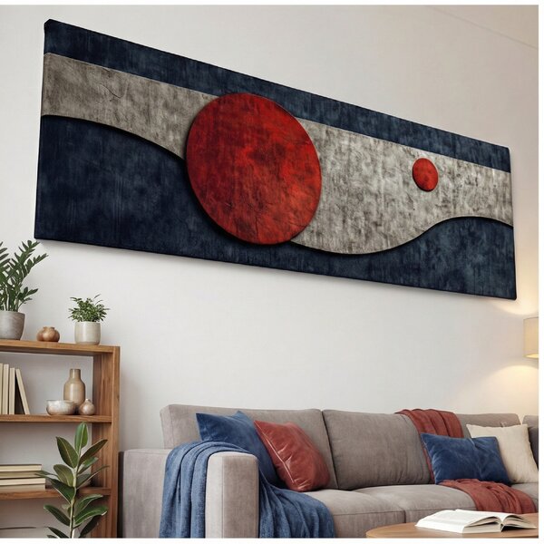 Obraz na plátně - Malý a velký Japonec FeelHappy.cz Velikost obrazu (šířka x výška): 60 x 20 cm