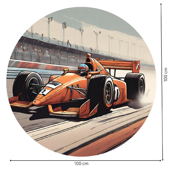 PIPPER. Kruhová samolepka na zeď "Formula" Velikost: 60cm