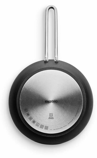 Eva Trio Laser Titanium Professional Pánev 24 cm, masivní tělo dno až 10 mm, bez PFAS, titanový povrch, na indukci, do trouby do 300 °C, Eva Solo 304…