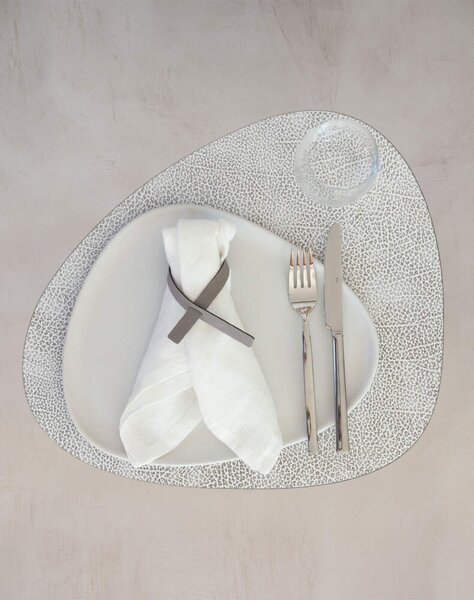 Lind DNA Prostírání Curve Hippo L, white-grey