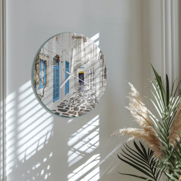 Skleněné hodiny na stěnu Santorini zsob-fi30-00084740