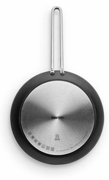 Eva Trio Laser Titanium Professional Pánev 28 cm, titanový povrch bez PFAS, masivní stěny až 10 mm, na indukci, Eva Solo