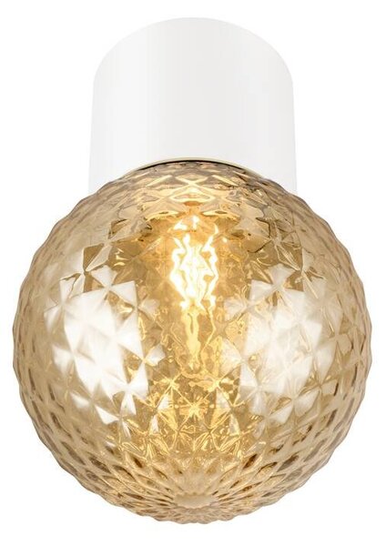 LA 1008023 Skleněné stínidlo VARYT Diamant amber - BIG WHITE (SLV)