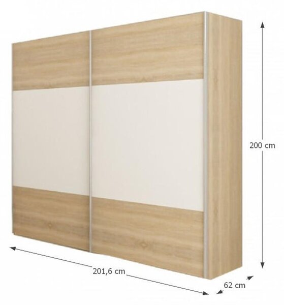 Ložnice (postel 160X200cm, 2 ks noční stolek, skříň)