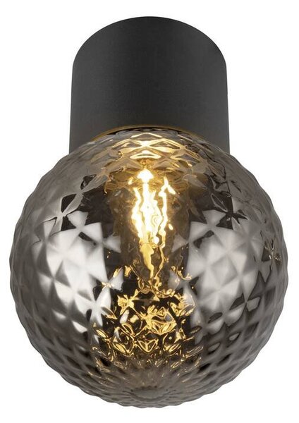 LA 1007858 Skleněné stínidlo VARYT Diamant smoke - BIG WHITE (SLV)