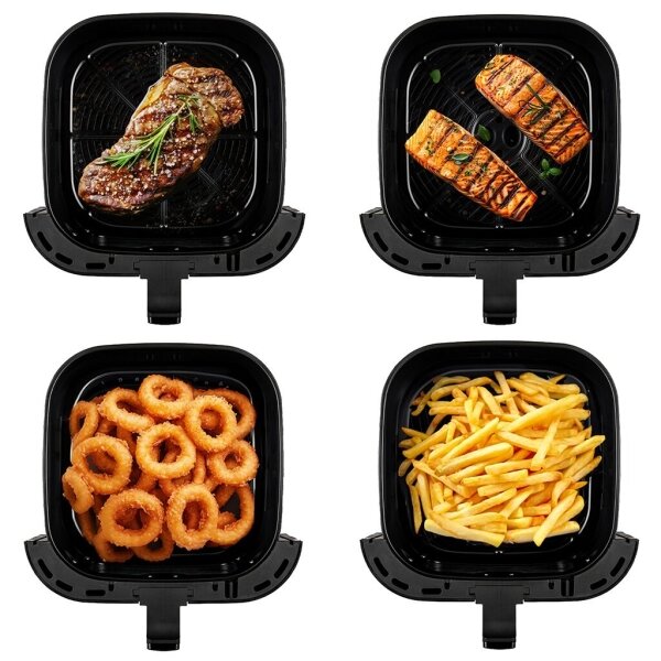 TESLA Electronics AirCook - Chytrá horkovzdušná fritéza 9 l 1700W/230V Wi-Fi