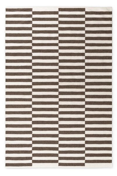 Bílý/hnědý oboustranný/ručně tkaný vlněný koberec 200x300 cm Vika – Hanse Home