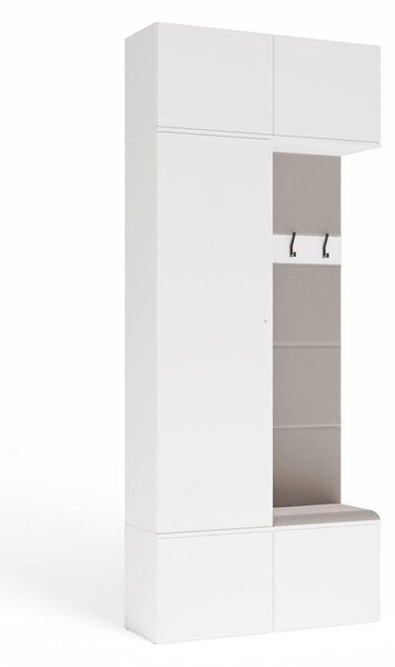Předsíňová stěna HAGA II 1Sz1W - bílá
