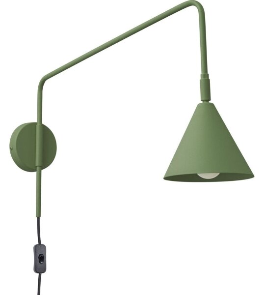 Sollux SL.1700 - Nástěnná lampa NOX 1xE14/10W/230V zelená