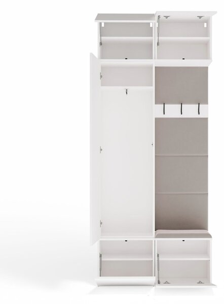 Předsíňová stěna HAGA II 1Sz1W - bílá