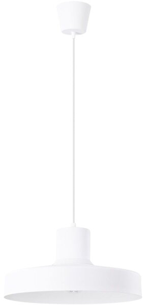 Sollux SL.1702 - Lustr na lanku BILO 1xE27/15W/230V pr. 35 cm bílá